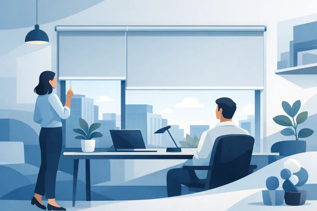 Roller Blinds for Office: Smart Style