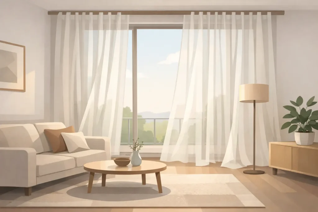 Sheer Curtains for Living Room Style